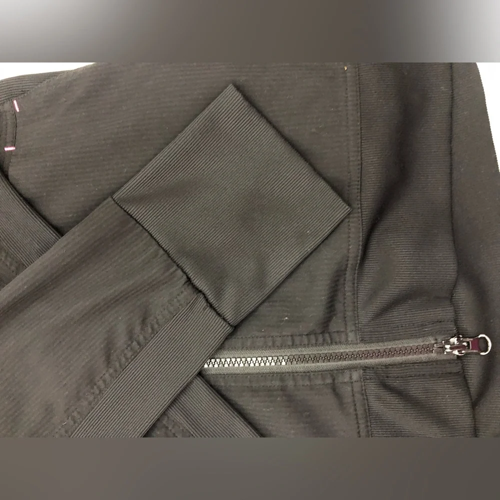 koi Black Bomber Jacket with Pink Top - Picture 7 of 12